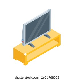 Have a look at this isometric icon of lcd table