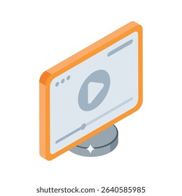 Have a look at this isometric style video promotion icon