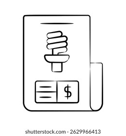 Have a look at this latest doodle icon showing energy audit report