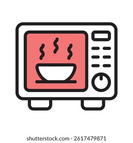 Have a look at this latest line style icon baking oven