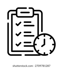 Have a look at this linear style icon of event plan