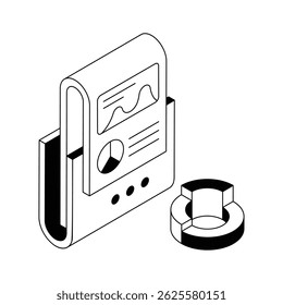Have a look at this modern isometric showing business folder