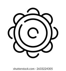 Have a look at this outline icon of jarocho