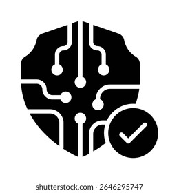 Have a look at this premium glyph icon of digital security