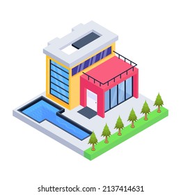 Have a look at this premium isometric icon of home 