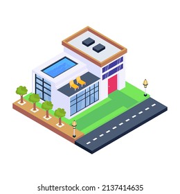 Have a look at this premium isometric icon of luxury house 