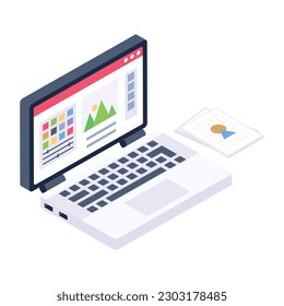 Have a look at this premium isometric icon of design studio 