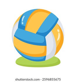 Have a look at this trendy 3d icon of volleyball