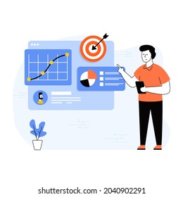 Eche un vistazo a esta moderna ilustración plana de la incubadora de negocios