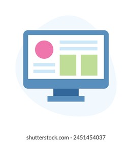 Have a look at this unique icon of Website Interface in modern flat style