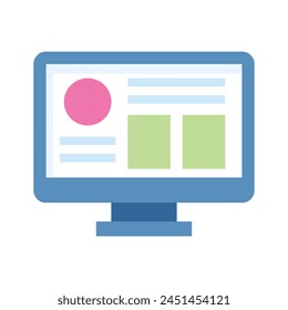 Have a look at this unique icon of Website Interface in modern flat style