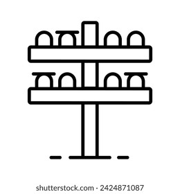 Have a look at this visually appealing electric pole vector design