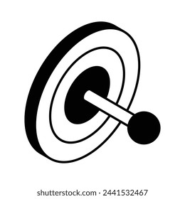 Have a look at this visually perfect icon of dartboard, target, aim, objective vector design