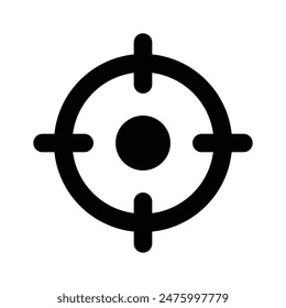 Have a look at this visually perfect icon of target, aim, objective vector design