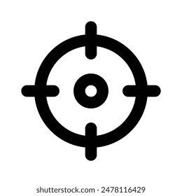 Have a look at this visually perfect icon of target, aim, objective vector design