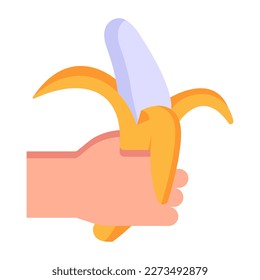 Schauen Sie sich diese leckere Bananensymbol an 