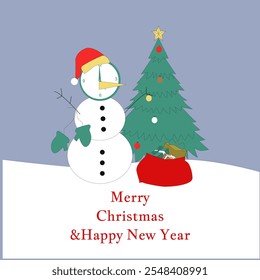 I have made a snowman for new year