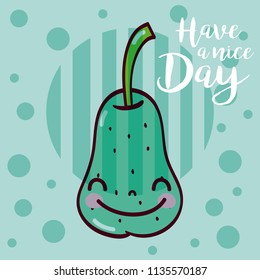 Have a nice day fruits card