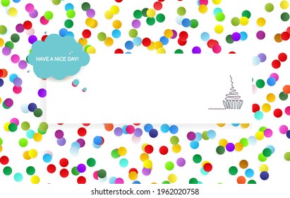 Have a Nice Day quote one line vector background