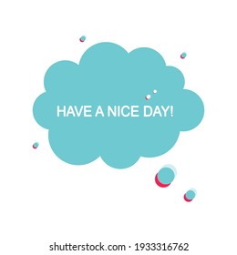  ¡Que tengas un buen día! ilustración vectorial de stock