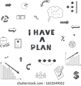 I have a plan. Business sketch icons.