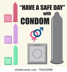 Have Safe Day Protect Your Sexual Stock Vector (Royalty Free) 796193980 ...