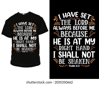 Have Set Lord Always Before Me Stock Vector (Royalty Free) 2035350662 ...