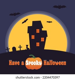 Have a Spooky Halloween vector card background