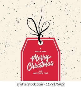 Have A Very Merry Christmas And Happy New Year Trendy Poster. Xmas Sale, Special Offer, Banner, Label.