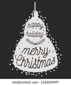 Have very Merry Christmas and Happy New Year we wish you lettering logo