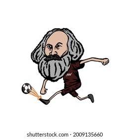 ¿Alguna vez has pensado cómo si Karl Marx fuera un futbolista? 