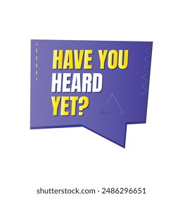 Have you heard yet questionnaire vector design, Do you know fun fact label design template, Did you know question mark illustration design