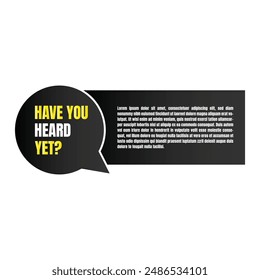 Have you heard yet questionnaire vector design, Do you know fun fact label design template, Did you know question mark illustration design