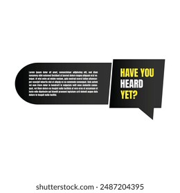 Have you heard yet questionnaire vector design, Do you know fun fact label design template, Did you know question mark illustration design