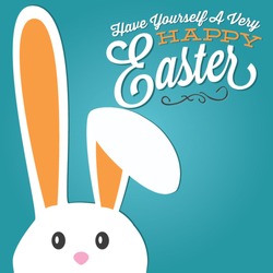 Have Yourself A Very Happy Easter | Easter Bunny Ears Vector