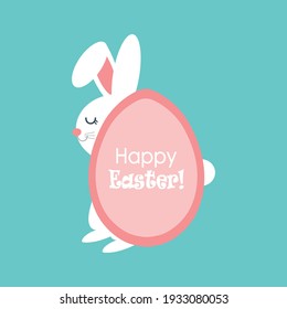 Tengan una muy feliz ilustración del Vector de Vejigos Conejanos de Pascua.