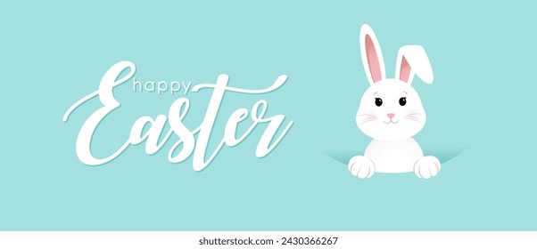 Have Yourself a Very Happy Easter, Easter Bunny Ears Vector 10 eps.