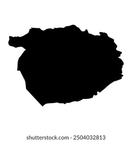 Mapa del distrito de Haveli, división administrativa de Pakistán. Ilustración vectorial.