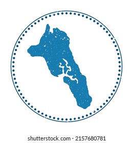 Havelock Island sticker. Travel rubber stamp with map shape, vector illustration. Can be used as insignia, logotype, label, sticker or badge of the Havelock Island.