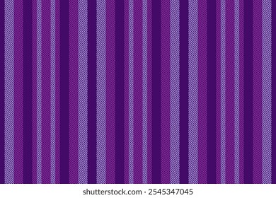 Havender linhas têxteis verticais, textura de listras de tecido moderno. Padrão de plano de fundo do vetor do dia de Falentines perfeito na paleta de cores violeta e roxa.