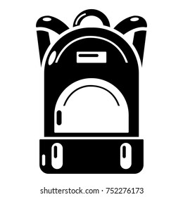 Haversack icon. Simple illustration of haversack vector icon for web