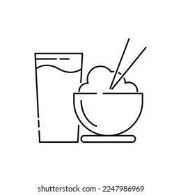 Having breakfast icon design. isolated on white background. vector illustration