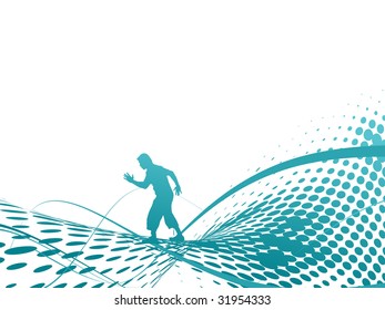 having fun with Urban party. Vector illustration