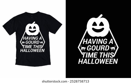 Tener un tiempo de calabaza Este diseño de camiseta de tipografía de Halloween.