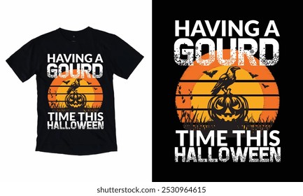 Tener un tiempo de calabaza Este diseño de camiseta de tipografía de Halloween.