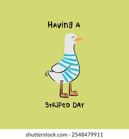 Having A Striped Day Graphic Tees for Kids Tshirt Artwork print