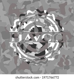 Havoc on grey camo pattern 