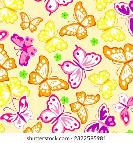 Hawaian and floral beach abstract pattern suitable for textile and printing needs