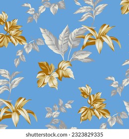 Hawaian and floral beach abstract pattern suitable for textile and printing needs