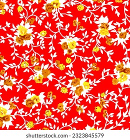Hawaian and floral beach abstract pattern suitable for textile and printing needs